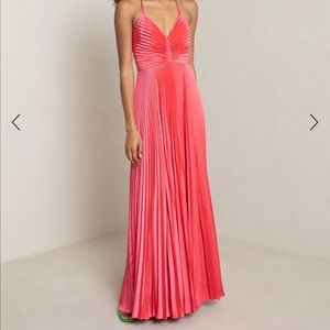 A.L.C. Aries Satin Pleated Dress Size 2